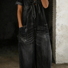 Miya | V Neck Short Sleeve Jumpsuit