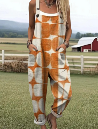 Belle | Geometric Art Print Jumpsuit