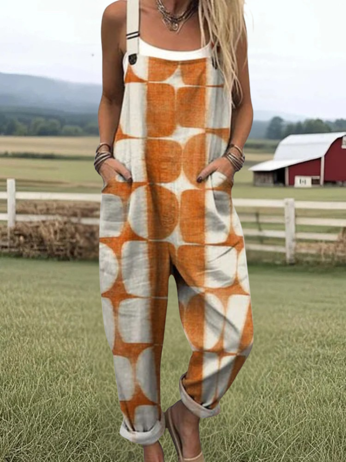 Belle | Geometric Art Print Jumpsuit