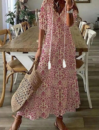 Sofia | Boho Vintage Summer Maxi Dress