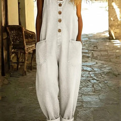 Nancy | Vintage Washed Cotton Denim Overalls