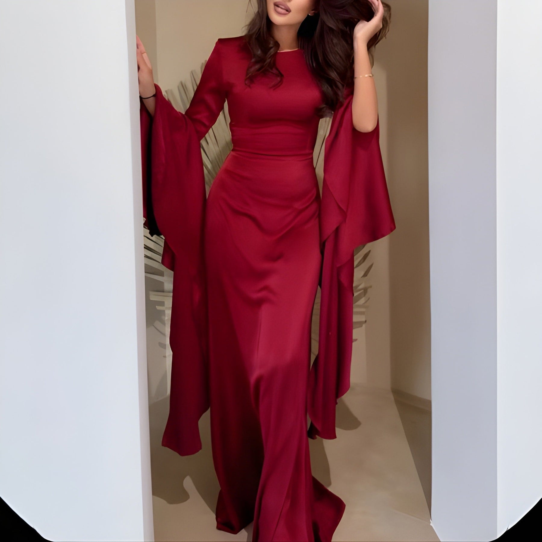 Women's Long Sleeve Maxi Dress