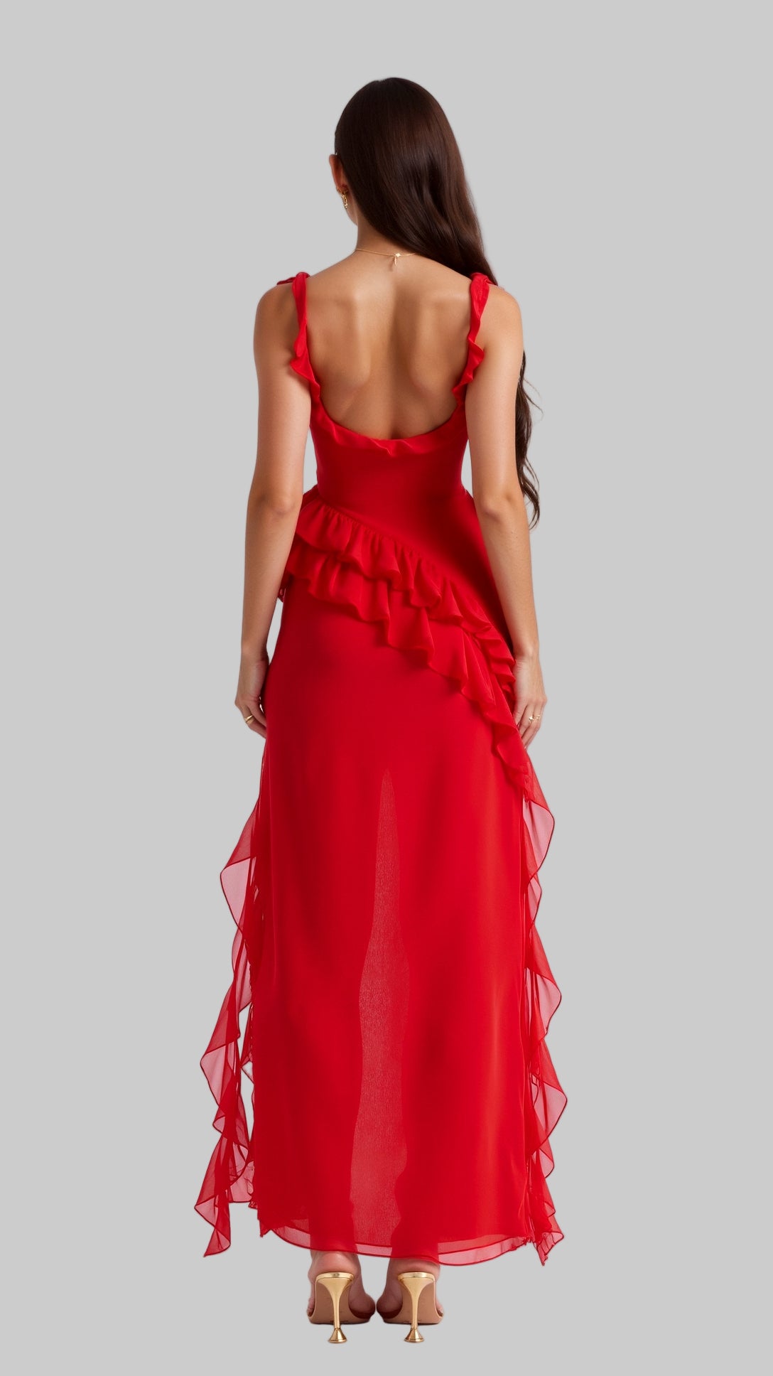 Women's Ruffle Maxi Dress